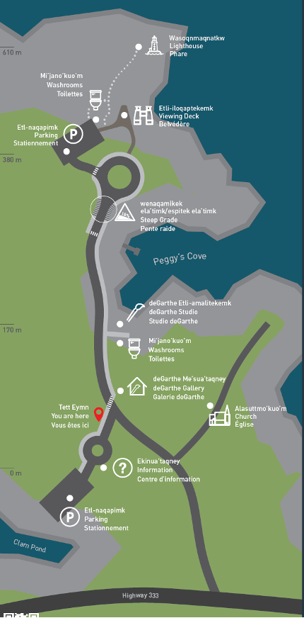 Peggys Cover Area Visitor Map